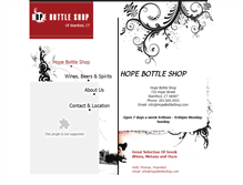 Tablet Screenshot of hopebottleshop.com